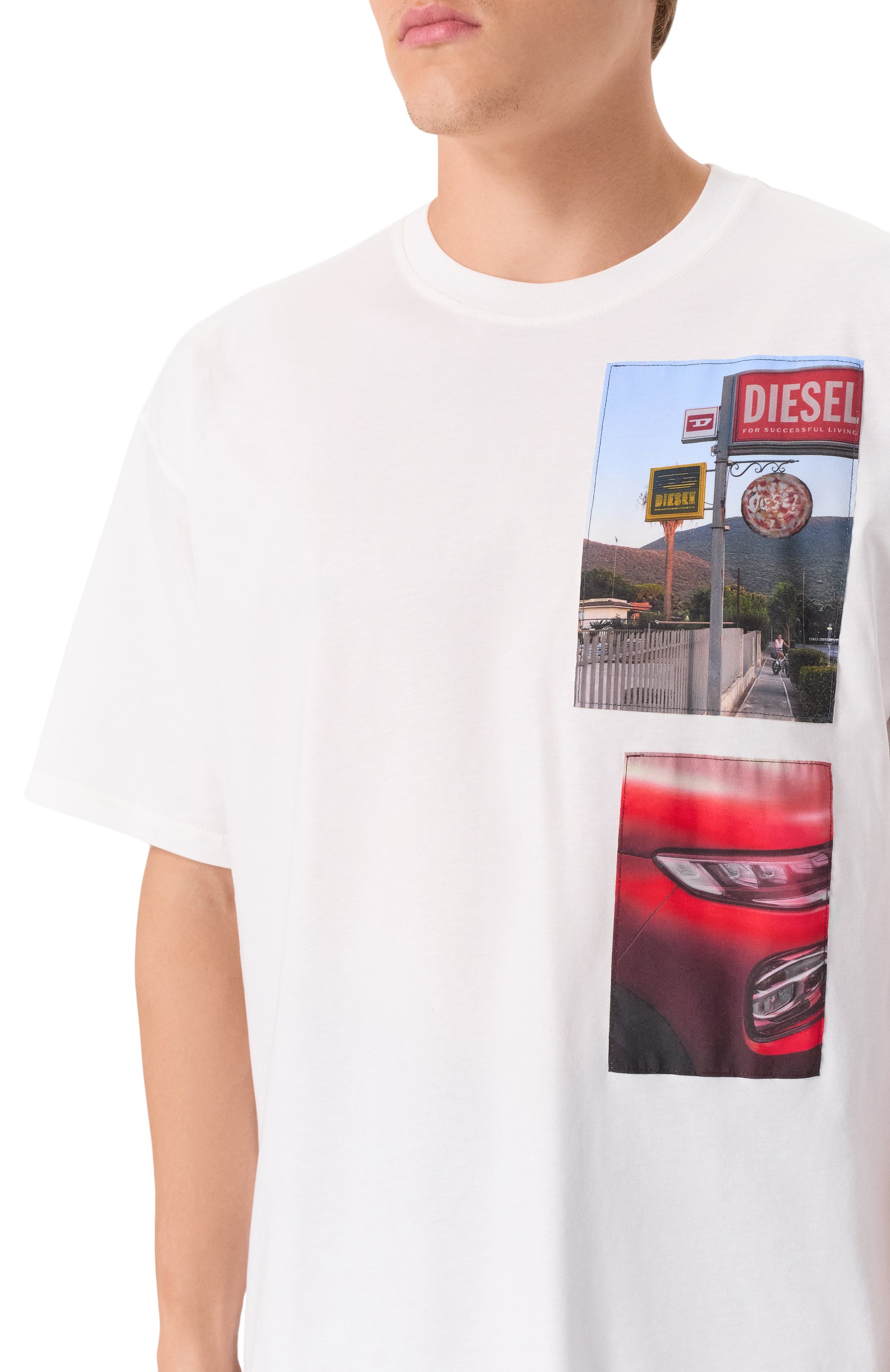 Хлопковая футболка DIESEL, арт. A19467/0PLAT, фото 5