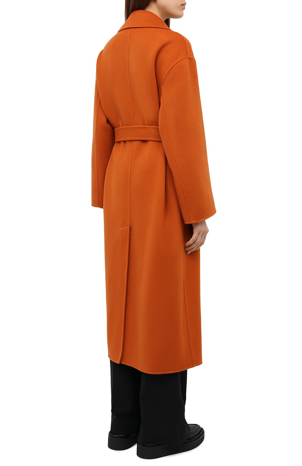 Кашемировое пальто LORO PIANA оранжевого цвета по цене 995000 руб., арт. FAL3652, фото 4 Кашемировое пальто LORO PIANA, арт. FAL3652, фото 4