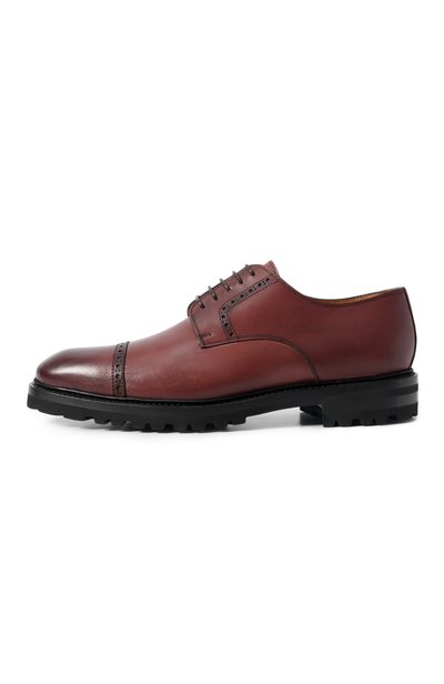 Кожаные дерби KITON коричневого цвета по цене 198500 руб., арт. USSA529N00100, фото 3 Кожаные дерби KITON, арт. USSA529N00100, фото 3