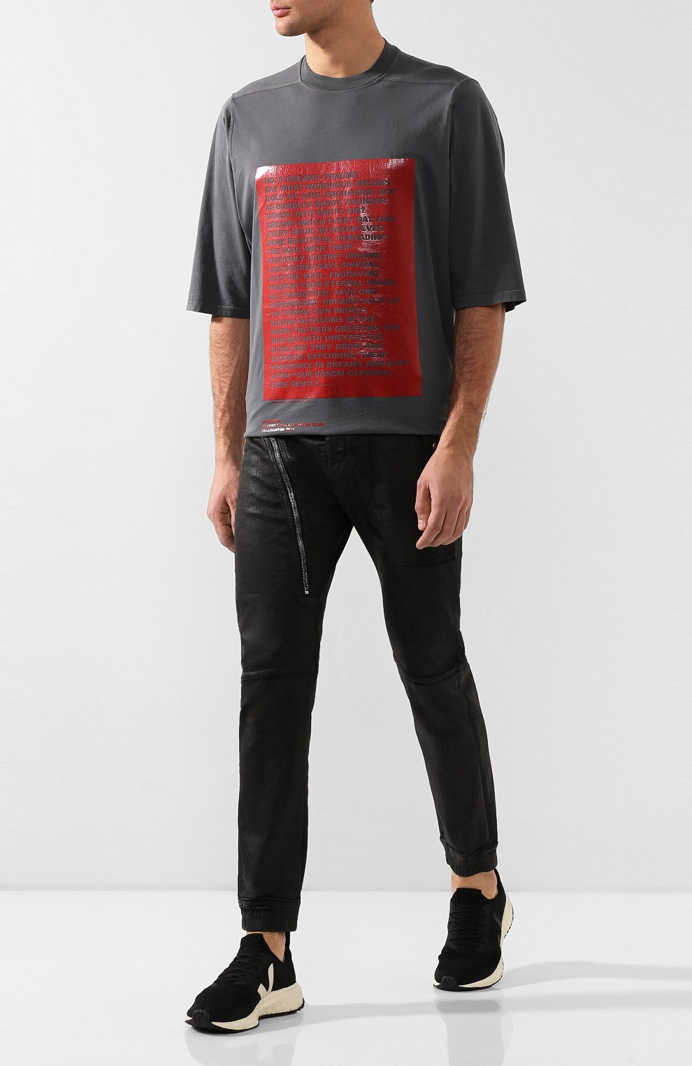 Текстильные кроссовки RICK OWENS, арт. VM19F4813/KVE, фото 2