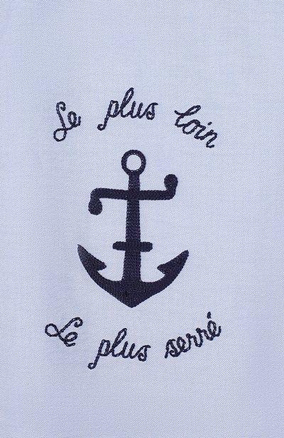 Хлопковая рубашка GUCCI голубого цвета по цене 50400 руб., арт. 600371/XWAH0, фото 3 Хлопковая рубашка GUCCI, арт. 600371/XWAH0, фото 3