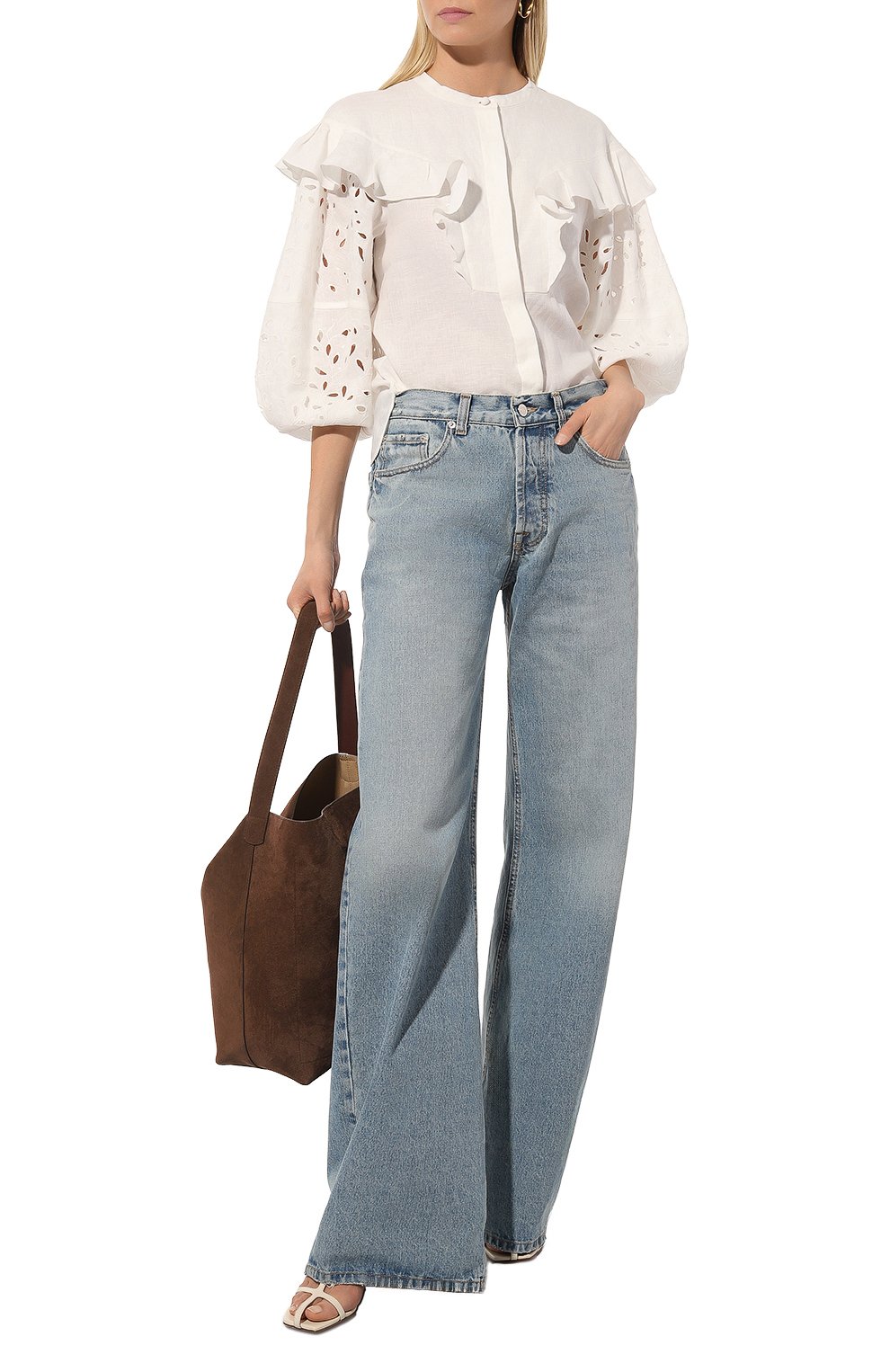 Льняная блузка CHLOÉ, арт. CHC22AHT17134, фото 2