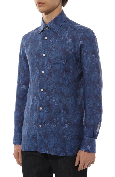 Льняная рубашка KITON, арт. UMCNERH0843504, фото 3