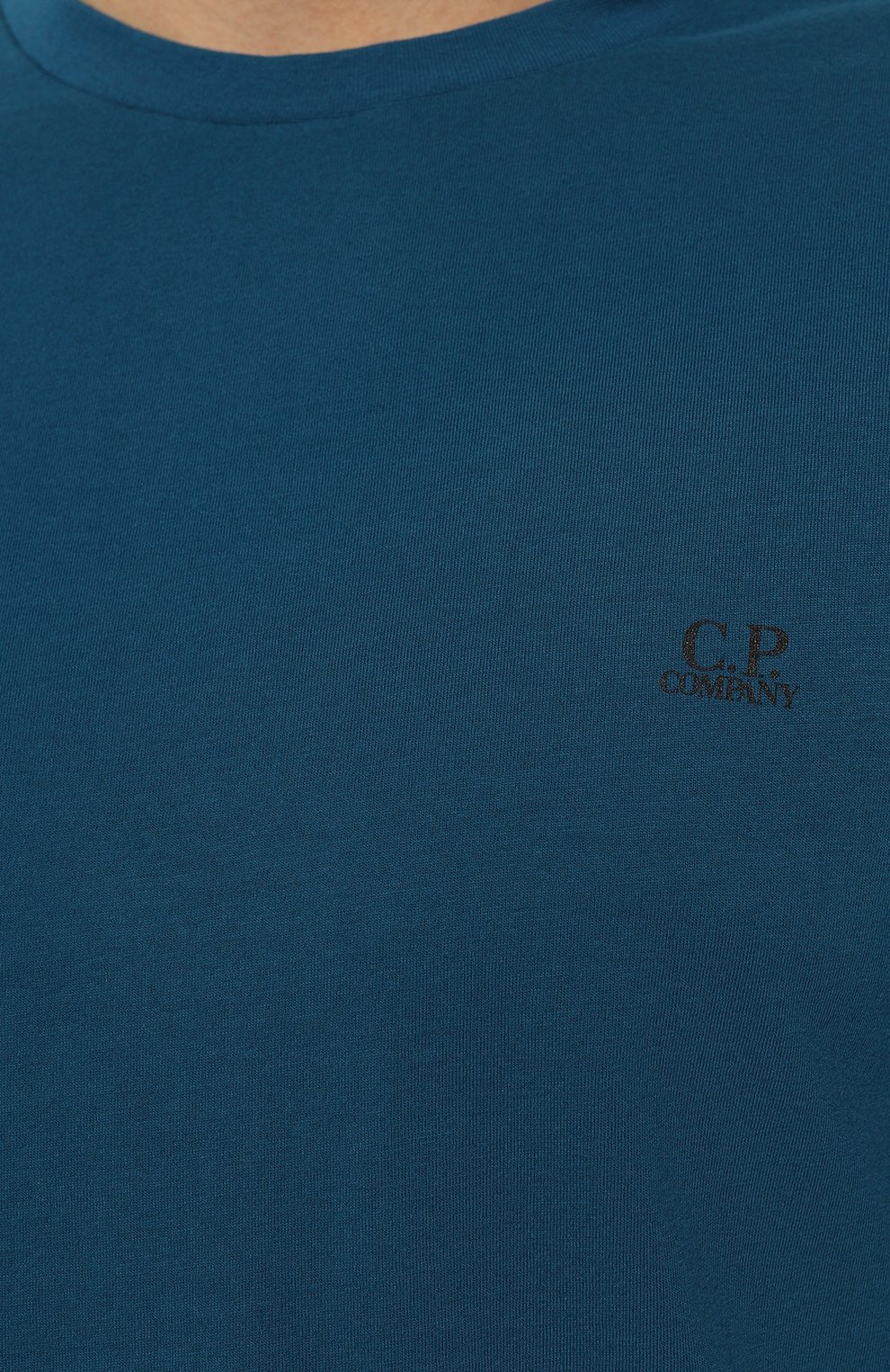 Хлопковая футболка C.P. COMPANY синего цвета по цене 12650 руб., арт. 16CMTS044A005100W, фото 5 Хлопковая футболка C.P. COMPANY, арт. 16CMTS044A005100W, фото 5