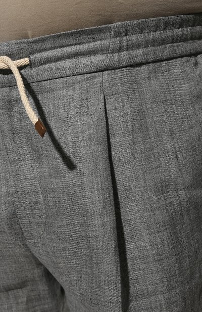 Льняные брюки BRUNELLO CUCINELLI, арт. MH238E174W, фото 5