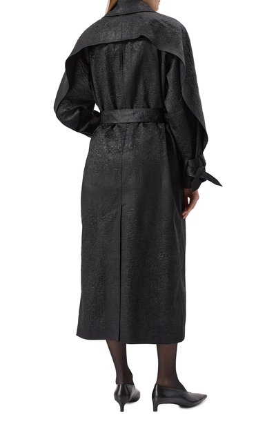 Тренч CHAPURIN черного цвета по цене 164000 руб., арт. CT/20380/255495-М, фото 4 Тренч CHAPURIN, арт. CT/20380/255495-М, фото 4