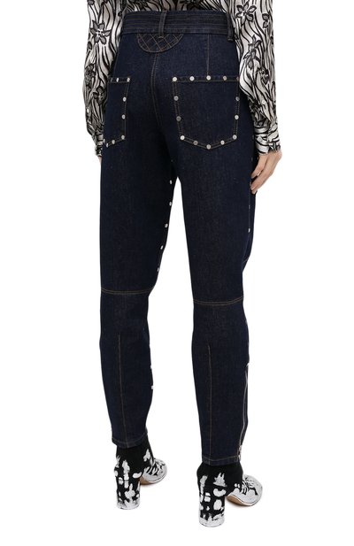 Джинсы DRIES VAN NOTEN синего цвета по цене 42350 руб., арт. 202-30978-1385, фото 4 Джинсы DRIES VAN NOTEN, арт. 202-30978-1385, фото 4
