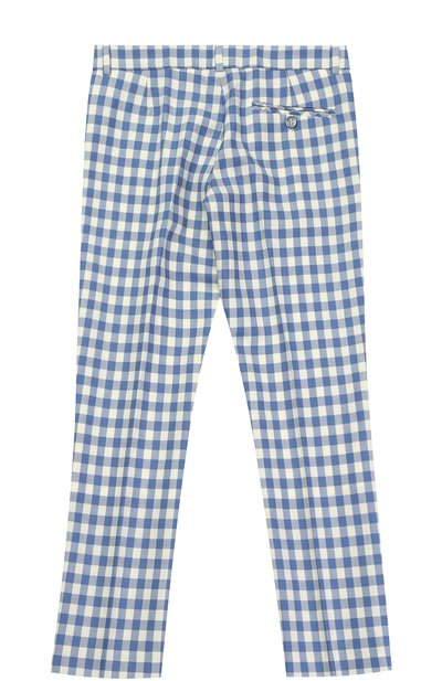 Шерстяные брюки в клетку с контрастной отделкой GUCCI, арт. 452272/XBA13, фото 2