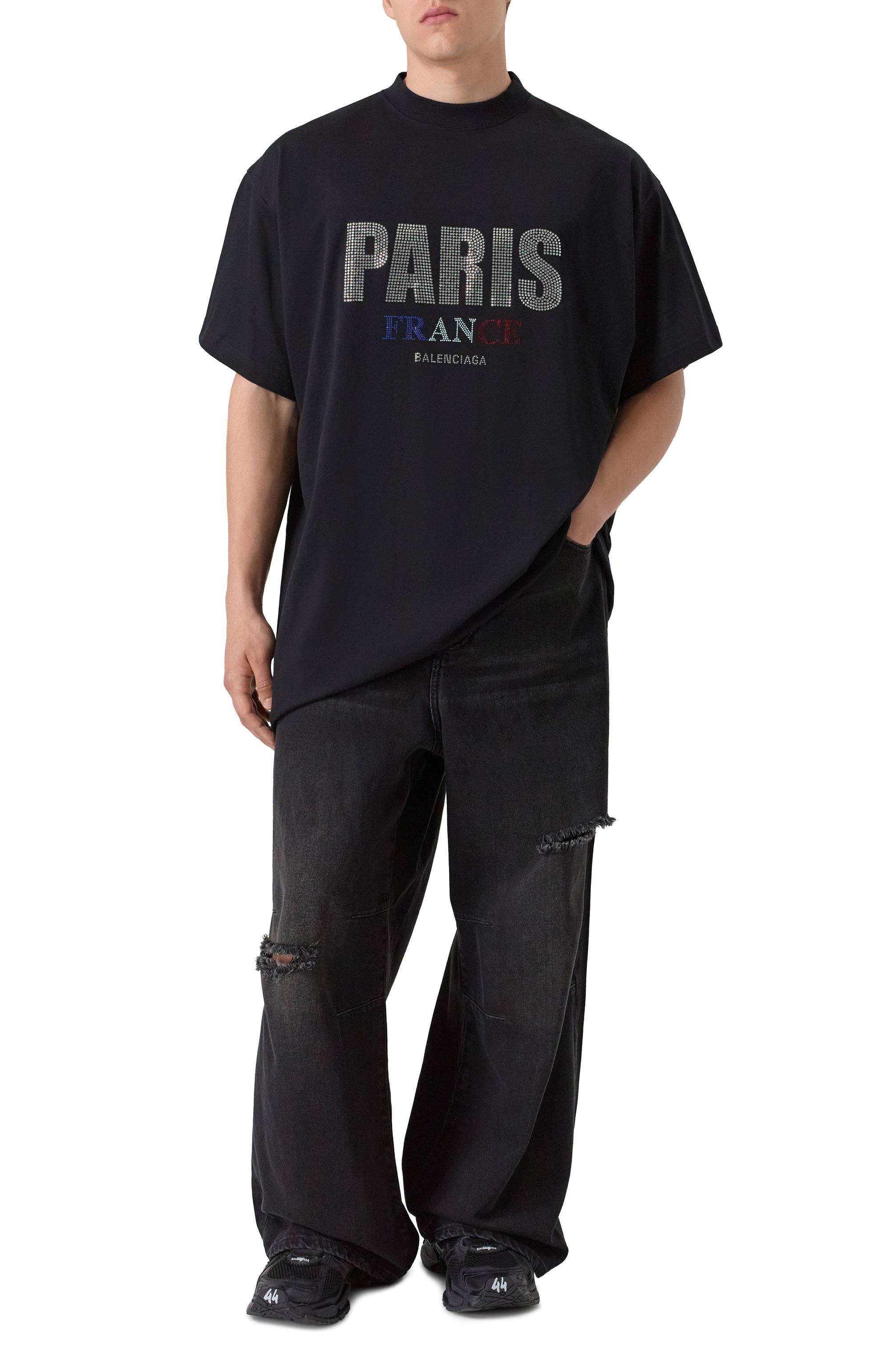 Хлопковая футболка BALENCIAGA, арт. 787349/TRVL5, фото 2