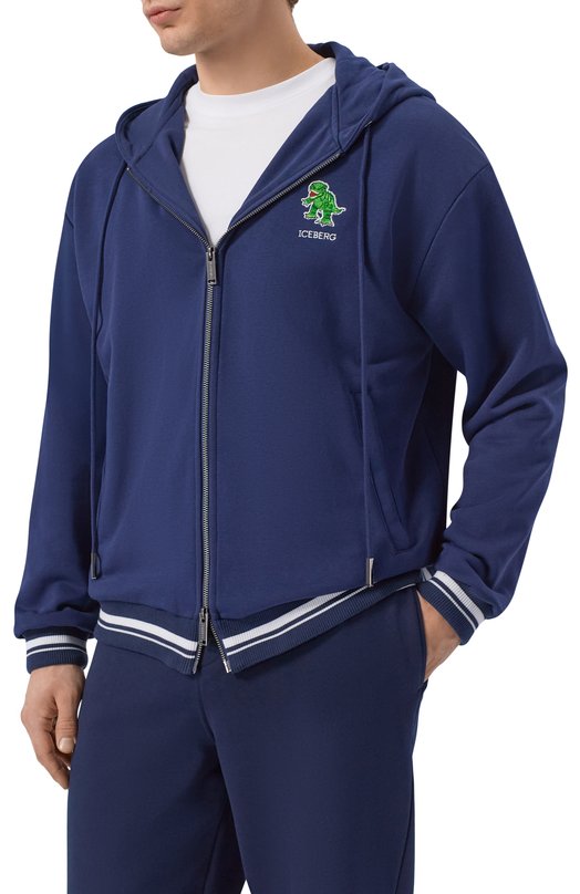 Хлопковая толстовка Iceberg E063/6317 Синий  E063/6317 Фото 3