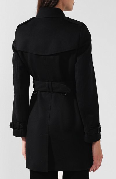 Пальто с поясом из смеси шерсти и кашемира BURBERRY, арт. 3926955, фото 4