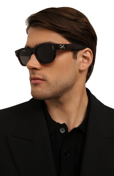 Солнцезащитные очки CUTLER AND GROSS коричневого цвета по цене 78100 руб., арт. THE GREAT FR0G 003 02 DARK TURTLE, фото 3 Солнцезащитные очки CUTLER AND GROSS, арт. THE GREAT FR0G 003 02 DARK TURTLE, фото 3