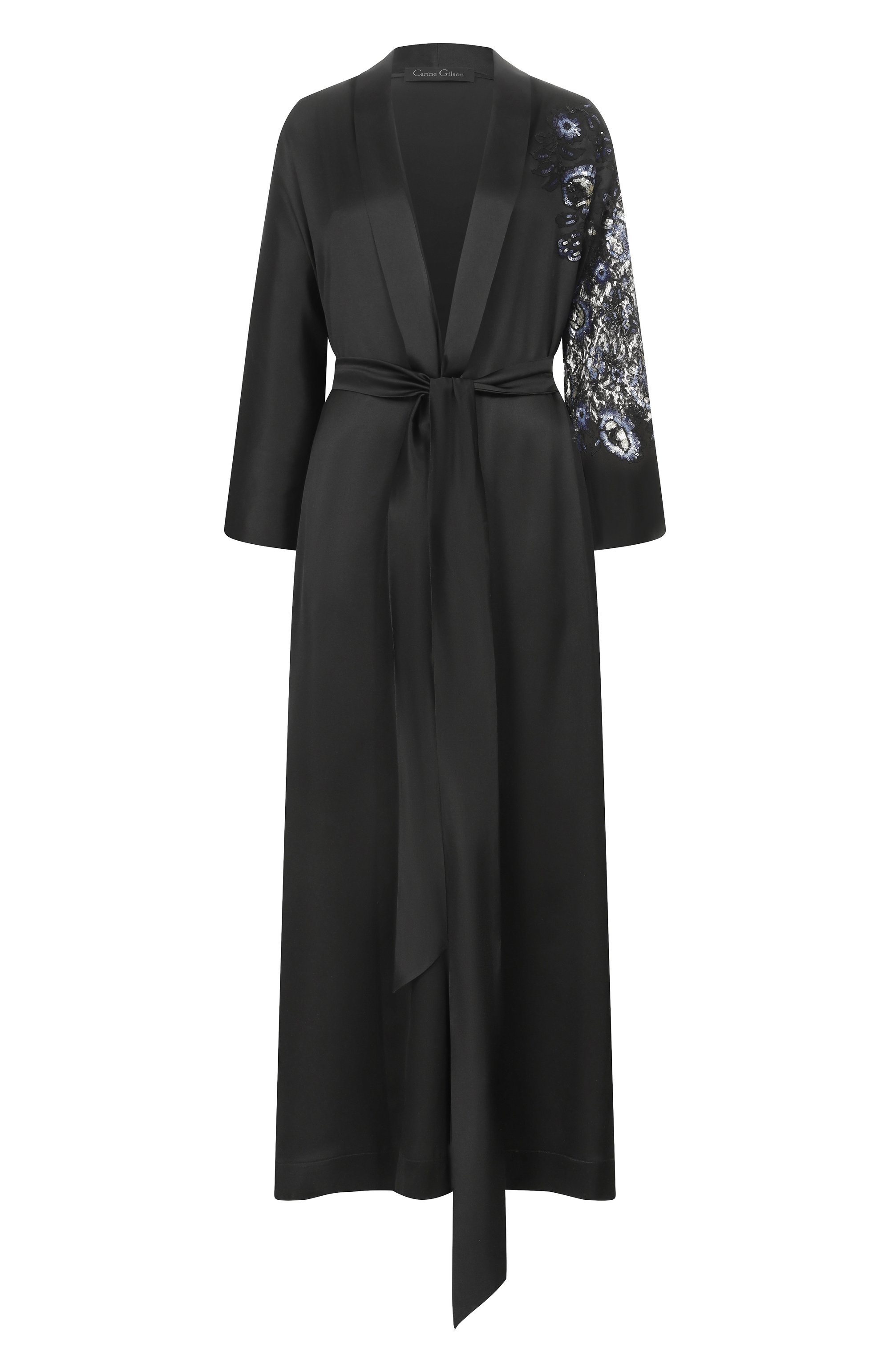 Шелковый халат CARINE GILSON, арт. SO0160PE, фото 1