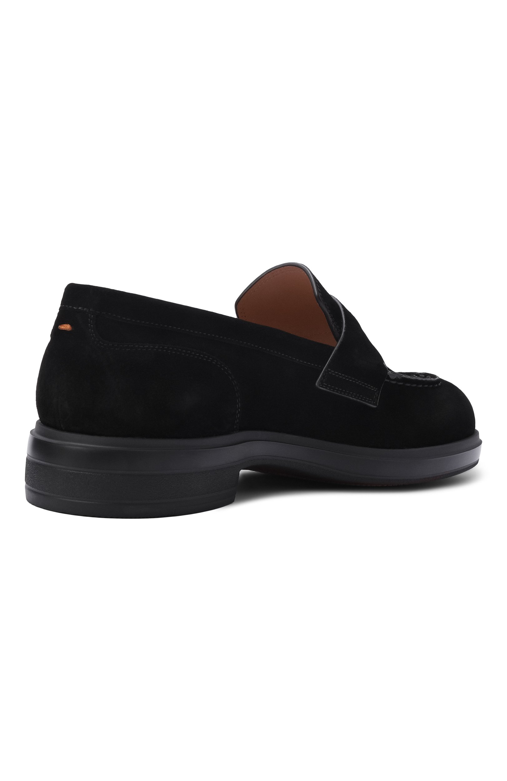 Замшевые пенни-лоферы easy SANTONI черного цвета по цене 97550 руб., арт. WUYG72448NERNHSY, фото 5 Замшевые пенни-лоферы easy SANTONI, арт. WUYG72448NERNHSY, фото 5