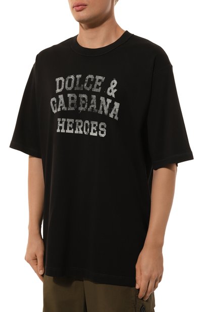 Хлопковая футболка DOLCE & GABBANA, арт. G8PN9T/G7NSU, фото 3