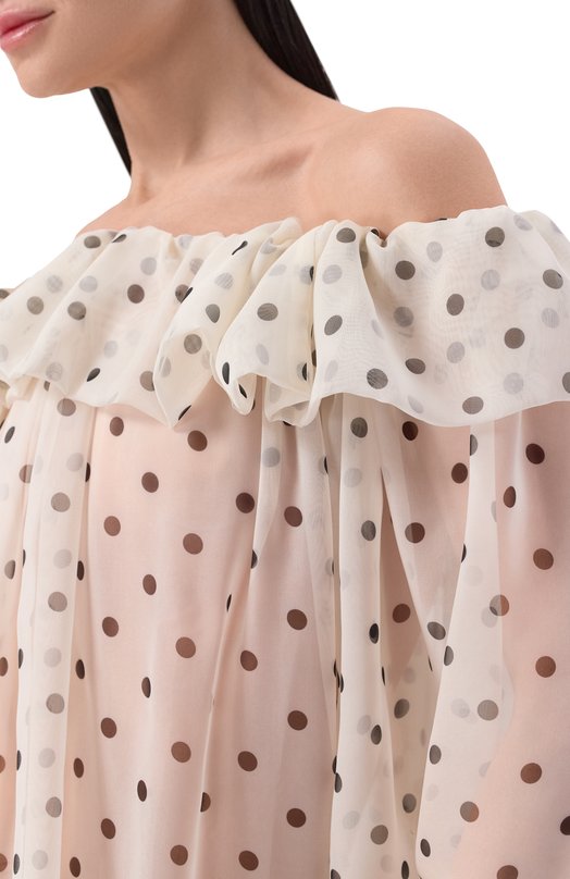 Блузка MSGM 4042MDM04A/267355 Чёрно-белый  4042MDM04A/267355 Фото 5