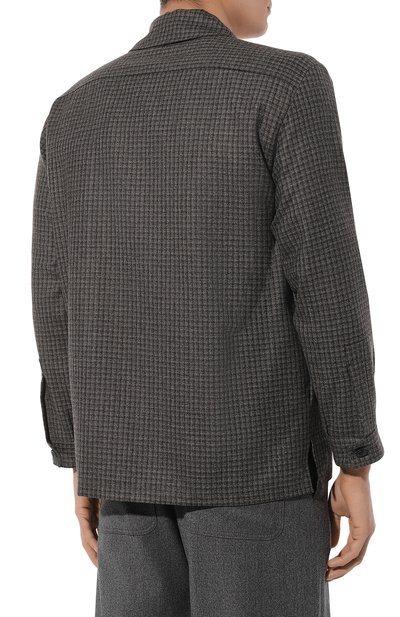 Шерстяная рубашка KITON, арт. UMC013K0127C01, фото 4