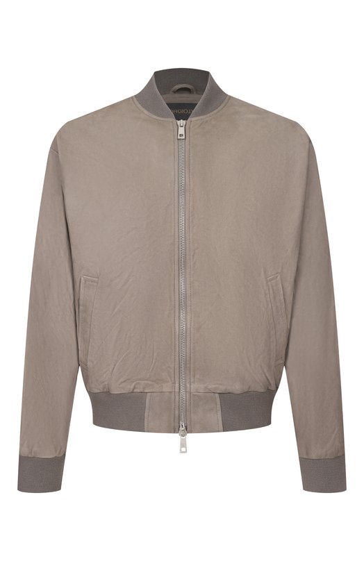 Кожаный бомбер Giorgio Brato GU26S26016NAPSTM Серый GU26S26016NAPSTM