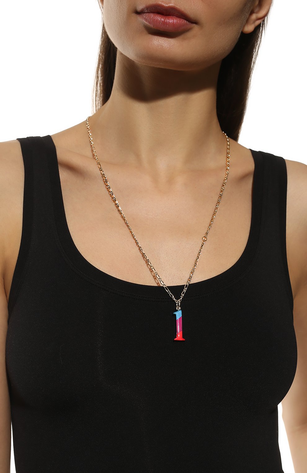 Кулон на цепочке alphabet l CHLOÉ, арт. CHC22SF04LBLQ, фото 2