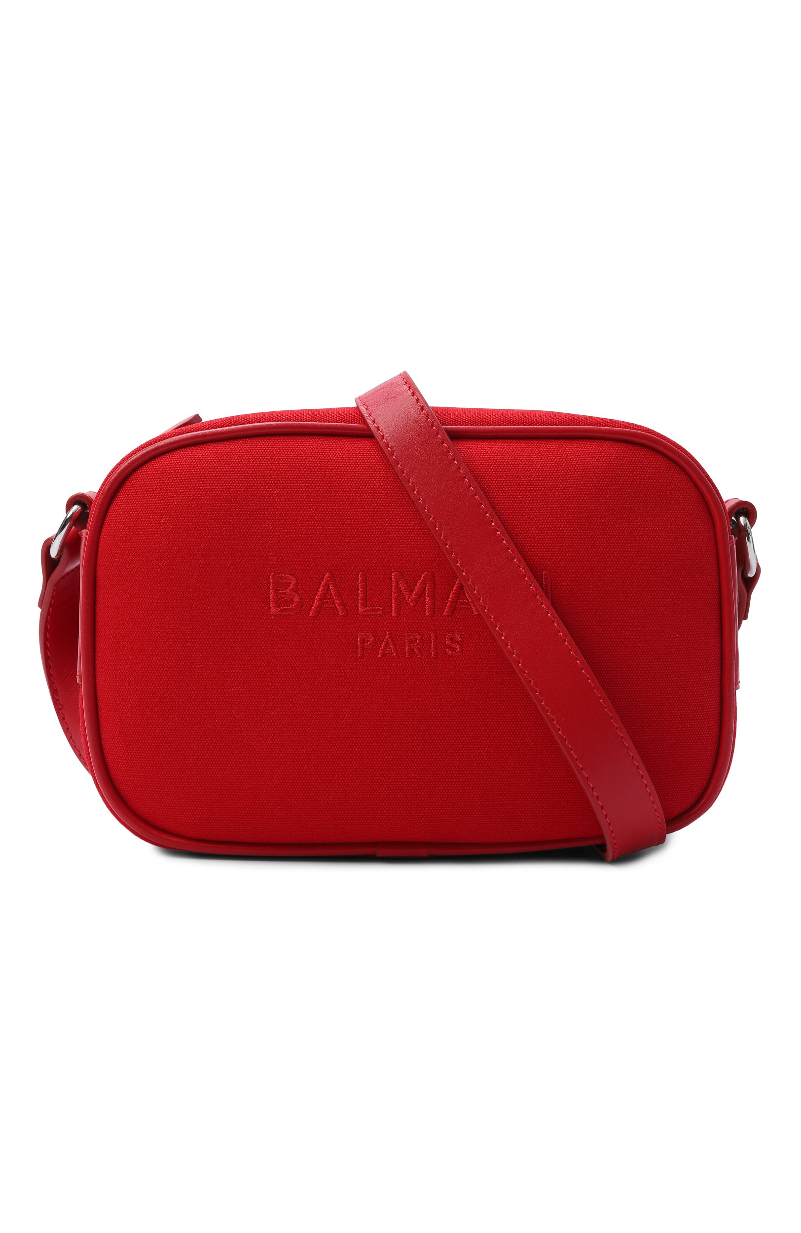 Сумка BALMAIN красного цвета по цене 42650 руб., арт. BZ0B38, фото 4 Сумка BALMAIN, арт. BZ0B38, фото 4