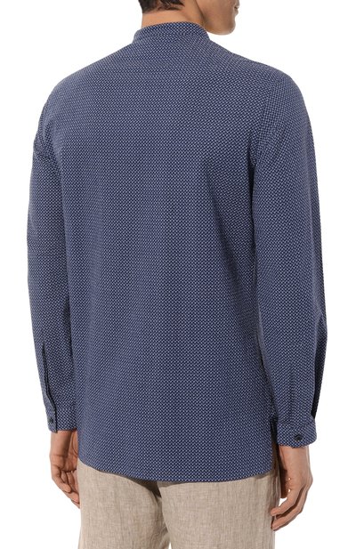 Хлопковая рубашка GIORGIO ARMANI, арт. 4SGCC0A5/T04WH, фото 4