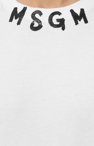 Хлопковая футболка MSGM, арт. 3640MM118/247002, фото 5