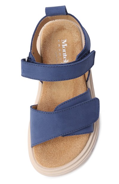 Кожаные сандалии MONTELPARE TRADITION синего цвета по цене 19950 руб., арт. MT16057/VAR2_001, фото 4 Кожаные сандалии MONTELPARE TRADITION, арт. MT16057/VAR2_001, фото 4