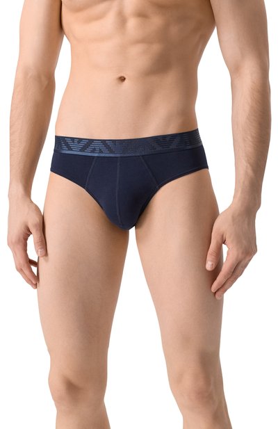 Комплект из трех брифов EMPORIO ARMANI темно-синего цвета по цене 6895 руб., арт. EM000258/AF10780, фото 4 Комплект из трех брифов EMPORIO ARMANI, арт. EM000258/AF10780, фото 4