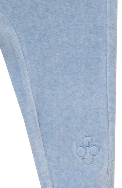 Велюровые брюки BABYBU голубого цвета по цене 4340 руб., арт. PE1040ES., фото 3 Велюровые брюки BABYBU, арт. PE1040ES., фото 3