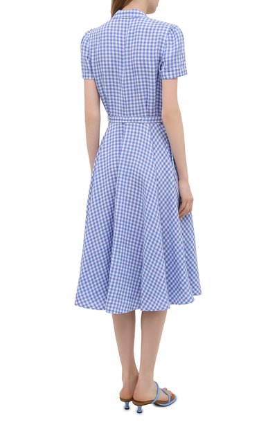 Льняное платье POLO RALPH LAUREN синего цвета по цене 33800 руб., арт. 211838053, фото 4 Льняное платье POLO RALPH LAUREN, арт. 211838053, фото 4