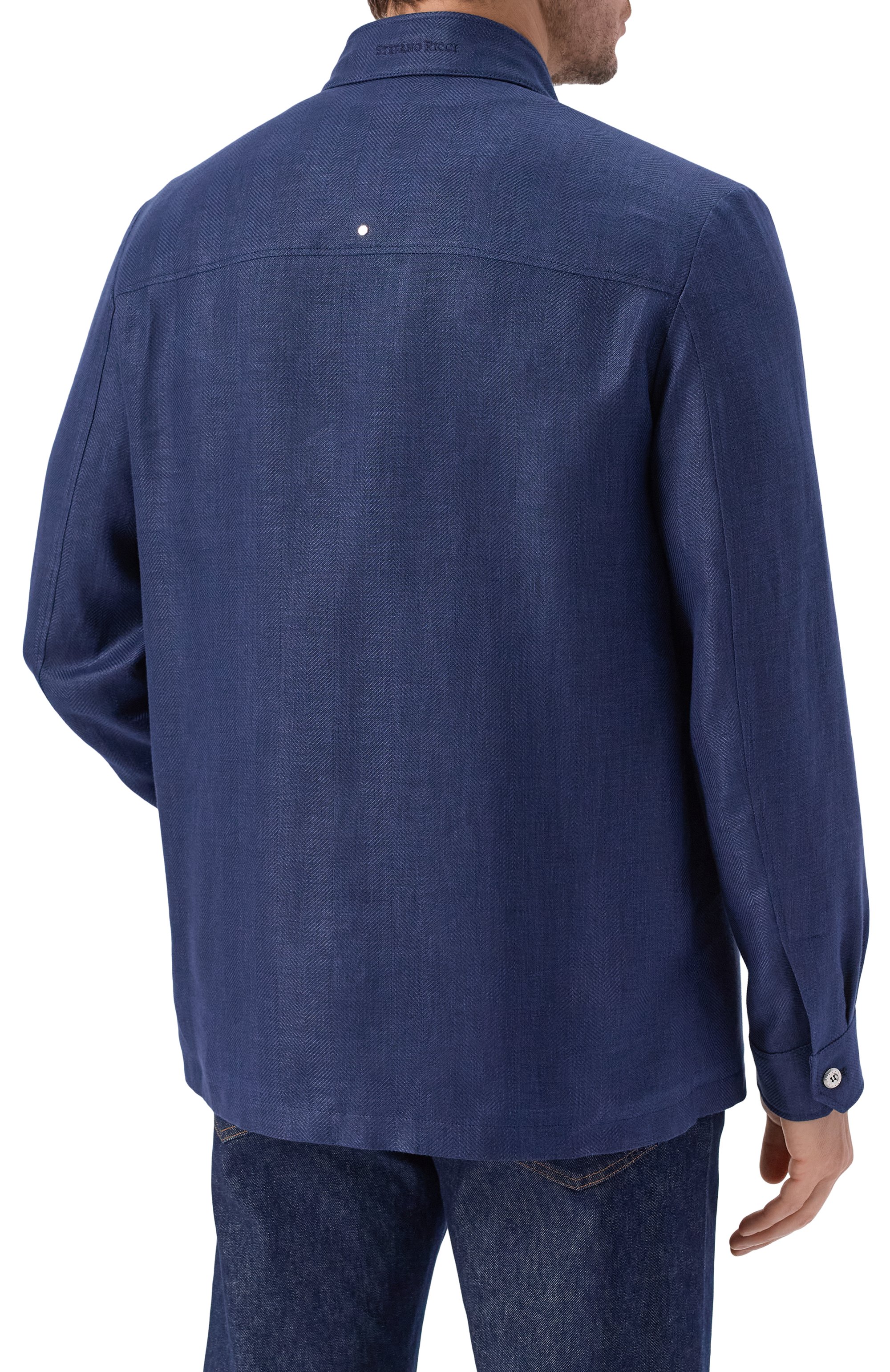 Куртка-рубашка изо льна и кашемира STEFANO RICCI, арт. MDJ6100050/C167HA, фото 4