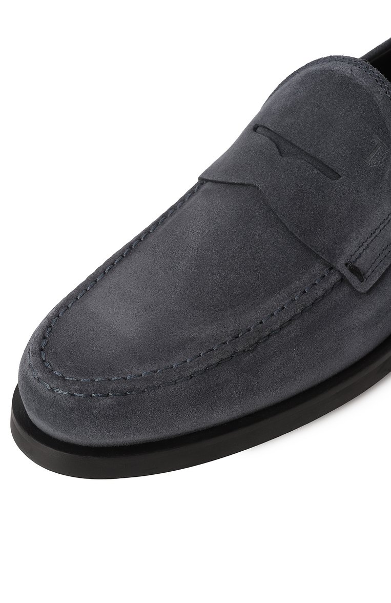 Мужские замшевые пенни-лоферы TOD’S темно-синего цвета, арт. XXM0ZF0Q920RE0 | Фото 7 (Материал внутренний: Натуральная кожа; Стили: Классический; Статус проверки: Проверена категория; Материал внешний: Замша, Натуральная кожа; Региональные ограничения белый список (Axapta Mercury): RU; Нос: Не проставлено; Ювелирные украшения: Назначено; Каблук высота: Низкий; ширина носка стельки: 9, 9,3; толщина подошвы: 1)