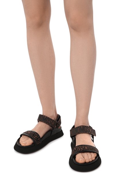 Текстильные сандалии MOSCHINO, арт. MN16014G1I/101, фото 3