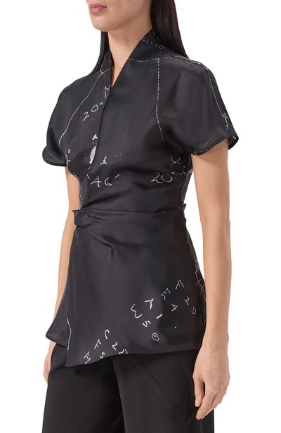 Атласная блузка RICK OWENS, арт. RP01F6233/KP1, фото 3