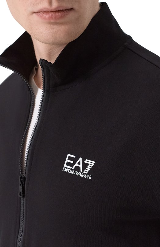 Хлопковый спортивный костюм EA7 8NPV60/PJVRZ Чёрный  8NPV60/PJVRZ Фото 6