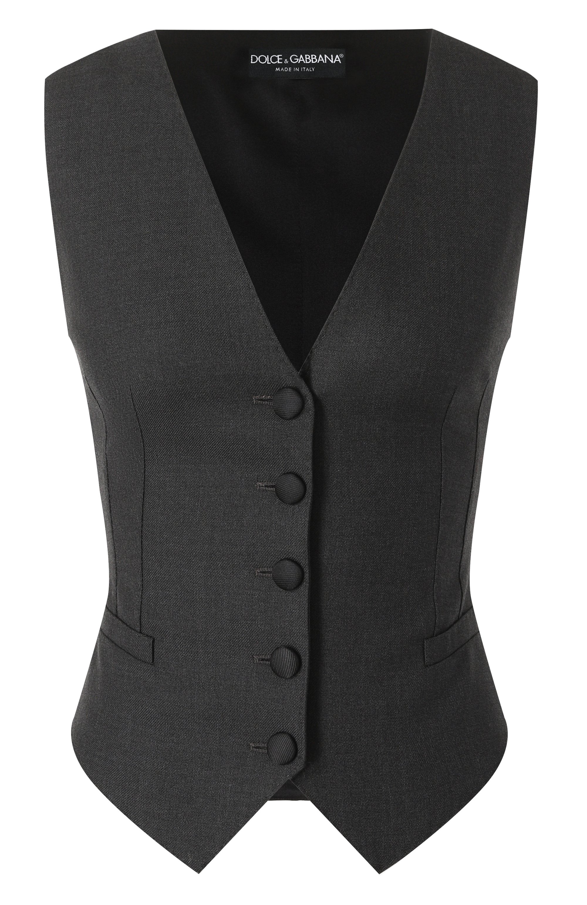 Жилет из шерсти и ше�лка DOLCE & GABBANA, арт. F79H5T/FU287, фото 1