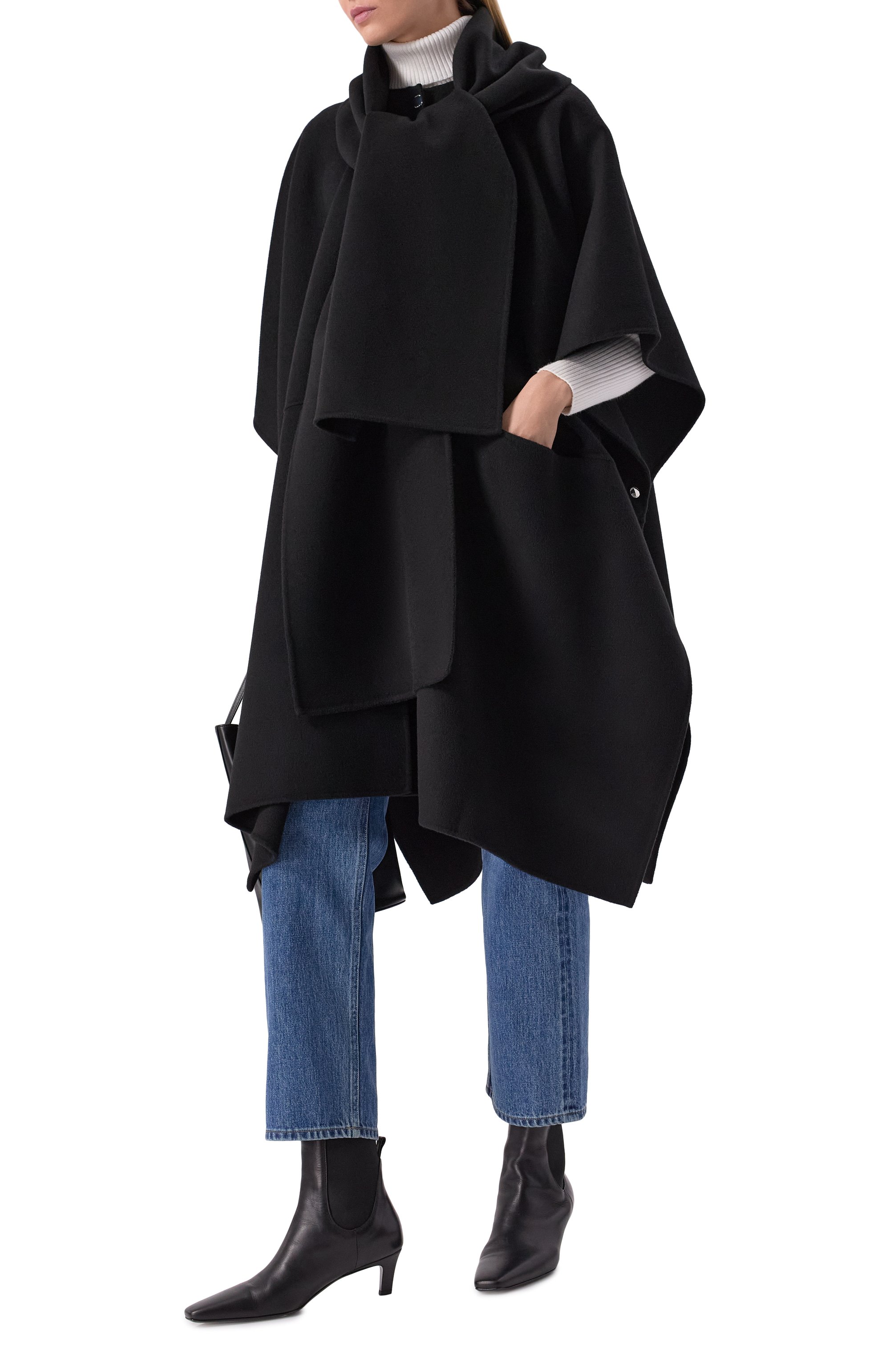 Шерстяной кейп TOTEME, арт. 251-WR04321-FB0006, фото 2