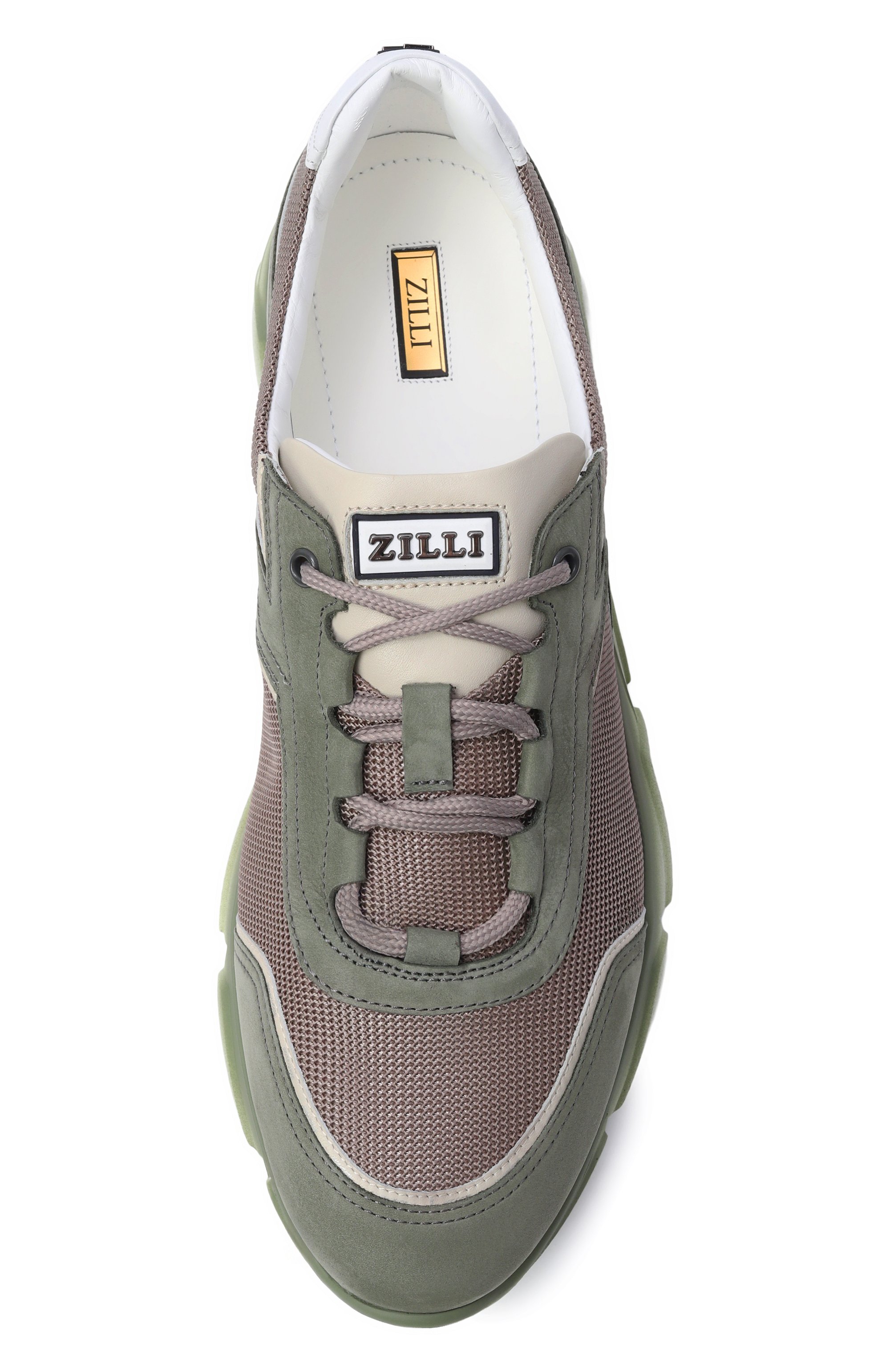 Комбинированные кроссовки ZILLI, арт. H0310AM1405VZGR00, фото 5