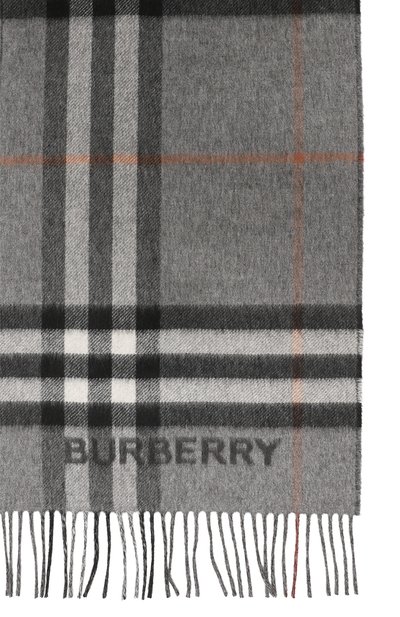 Кашемировый шарф BURBERRY серого цвета по цене 75400 руб., арт. 8059277, фото 3 Кашемировый шарф BURBERRY, арт. 8059277, фото 3