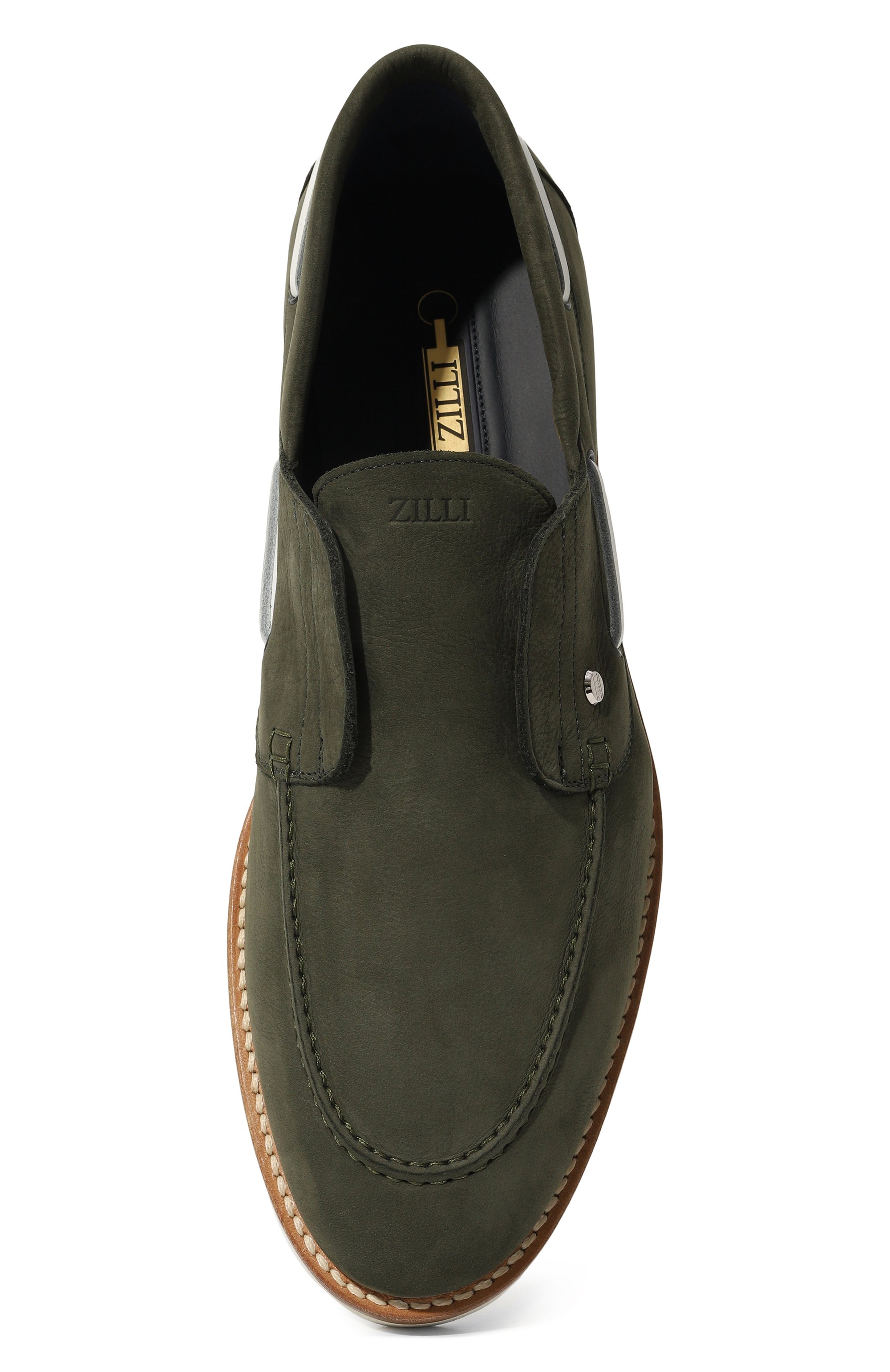 Замшевые лоферы ZILLI, арт. H0077AM1003VHA001, фото 6