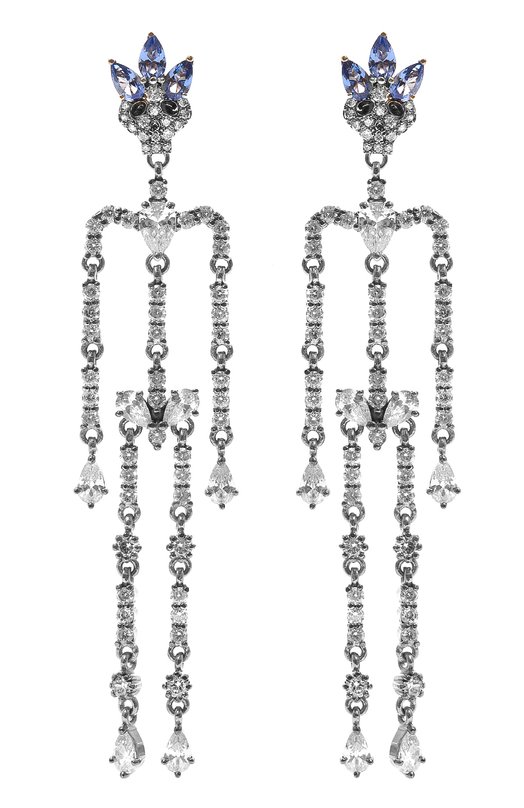 Серьги Skeletons Queensbee 201378 Серебряный 201378
