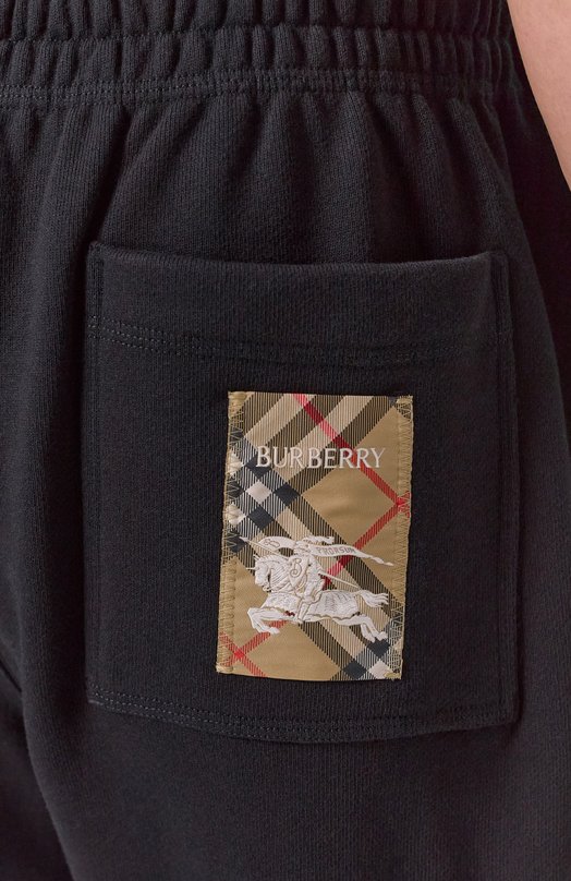 Хлопковые шорты Burberry 8101890 Чёрный  8101890 Фото 5