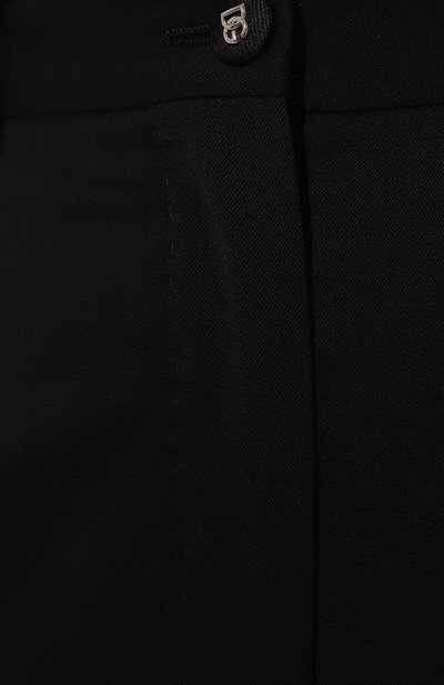 Шерстяные брюки DOLCE & GABBANA черного цвета по цене 76900 руб., арт. FTAM2T/FUBF0, фото 5 Шерстяные брюки DOLCE & GABBANA, арт. FTAM2T/FUBF0, фото 5