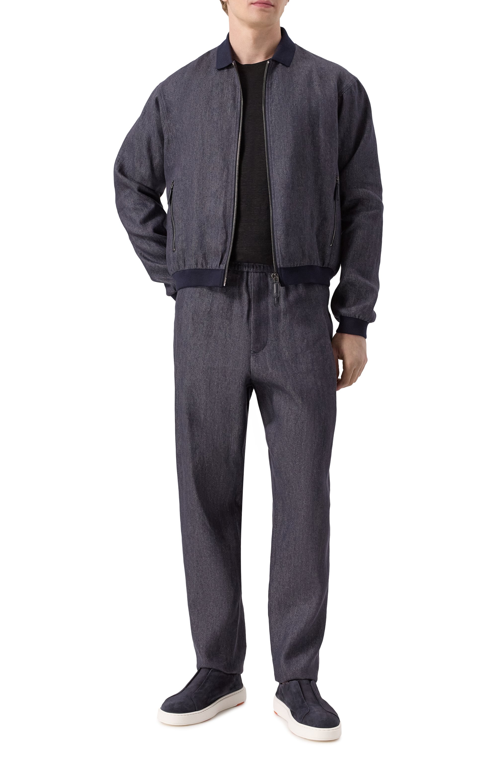 Брюки изо льна и хлопка GIORGIO ARMANI, арт. GM001346/TE14261, фото 2