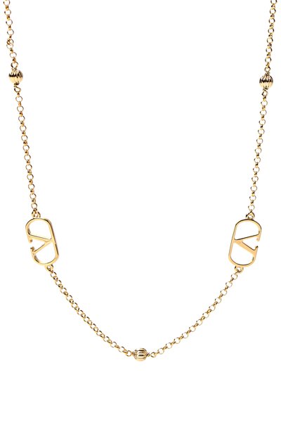 Колье vlogo signature VALENTINO золотого цвета по цене 88950 руб., арт. 8W2J0X78/MET, фото 3 Колье vlogo signature VALENTINO, арт. 8W2J0X78/MET, фото 3