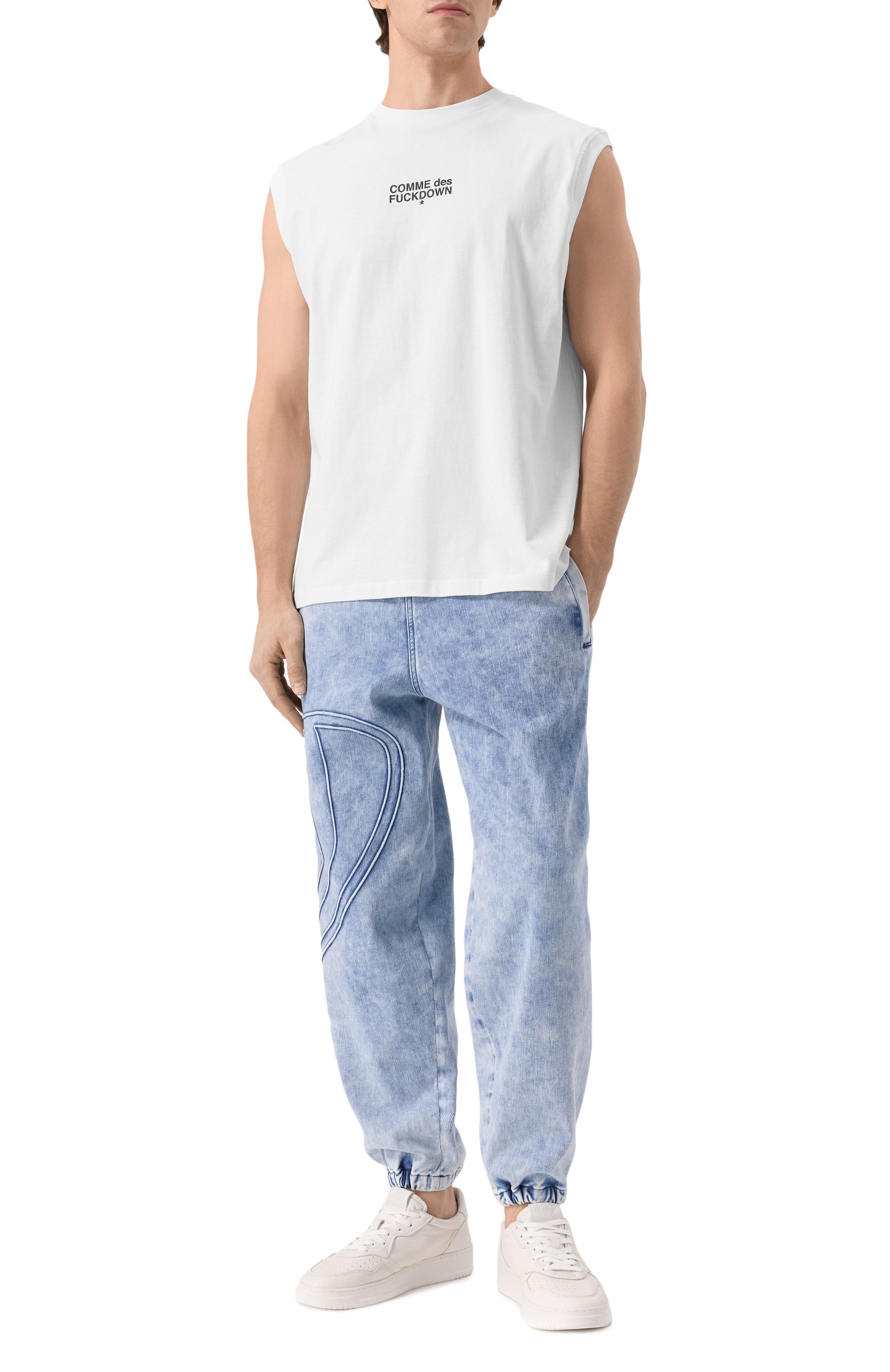 Хлопковая майка COMME DES FUCKDOWN, арт. CFABM01512, фото 2