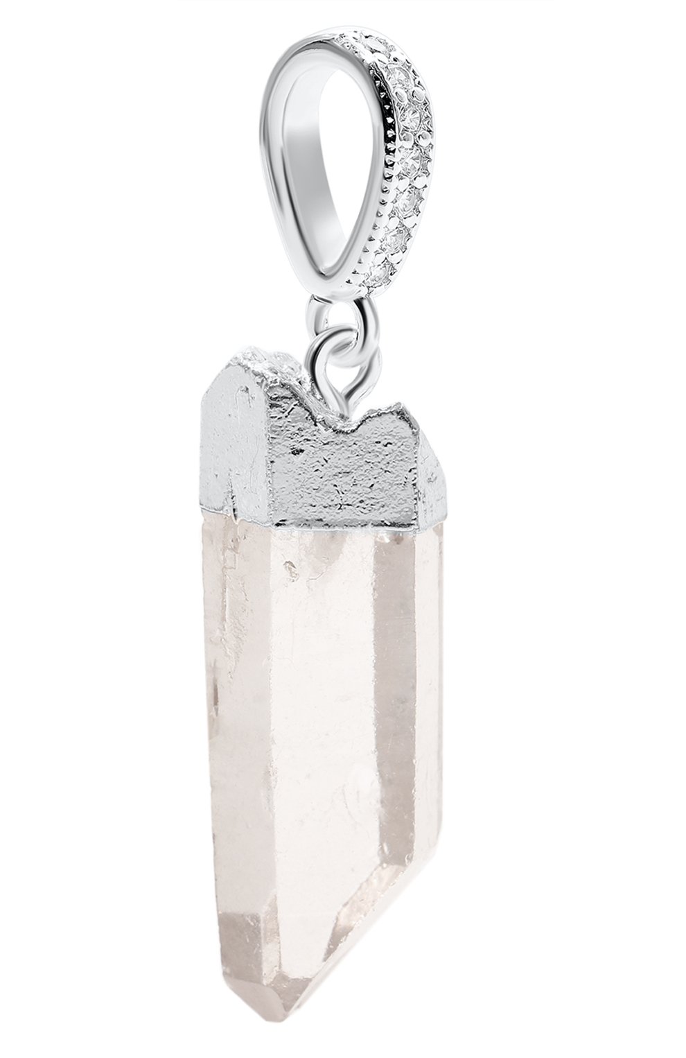 Подвеска CRYSTAL HAZE серебряного цвета по цене 9950 руб., арт. R0CKY CRYSTAL-PAVE C0NNECT0R-SILVER, фото 2 Подвеска CRYSTAL HAZE, арт. R0CKY CRYSTAL-PAVE C0NNECT0R-SILVER, фото 2