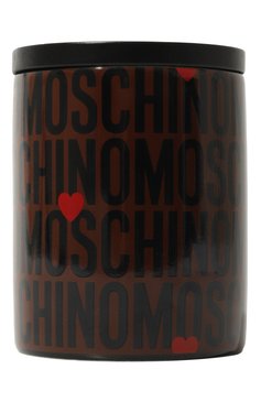 Свеча MOSCHINO темно-коричневого цвета, арт. A7710/8309 | Фото 1 (Региональные ограничения белый список (Axapta Mercury): Не проставлено; Нос: Не проставлено; Ограничения доставки: flammable, fragile-2)