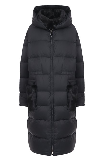 Женский пуховик с отделкой из норки MANZONI24, арт. 25M1309-NY0V/48-50