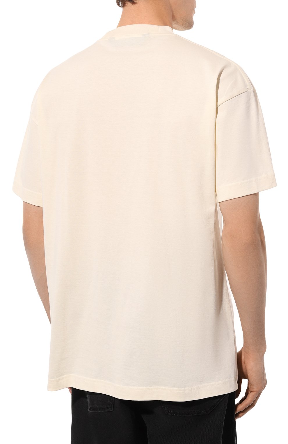 Хлопковая футболка PALM ANGELS, арт. PMAA001F24JER010, фото 4